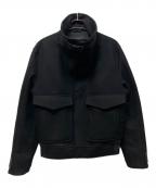 Salvatore Ferragamoサルヴァトーレ フェラガモ）の古着「スタンドカラーウールジャケット」｜ブラック