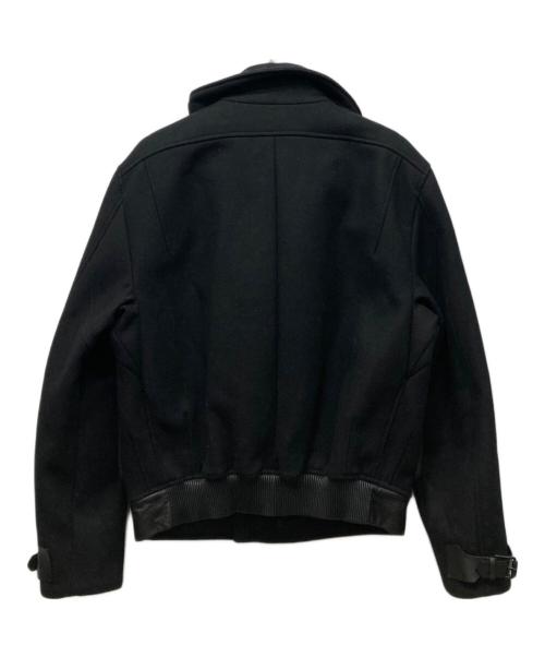 Salvatore Ferragamo（サルヴァトーレ フェラガモ）Salvatore Ferragamo (サルヴァトーレ フェラガモ) スタンドカラーウールジャケット ブラック サイズ:50の古着・服飾アイテム