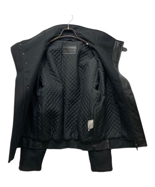 Salvatore Ferragamo（サルヴァトーレ フェラガモ）Salvatore Ferragamo (サルヴァトーレ フェラガモ) スタンドカラーウールジャケット ブラック サイズ:50の古着・服飾アイテム