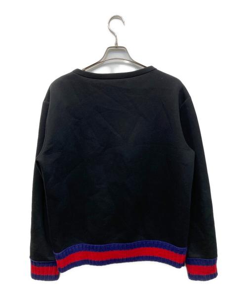 GUCCI（グッチ）GUCCI (グッチ) GHOST LIFE isプリントスウェット ブラック サイズ:Lの古着・服飾アイテム