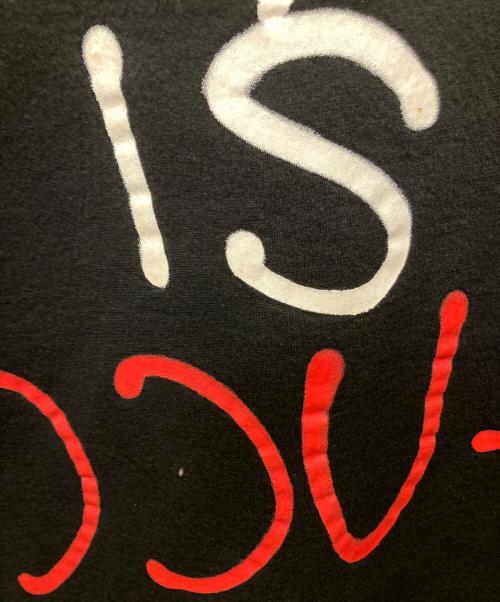 GUCCI（グッチ）GUCCI (グッチ) GHOST LIFE isプリントスウェット ブラック サイズ:Lの古着・服飾アイテム