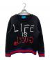 GUCCI（グッチ）の古着「GHOST LIFE isプリントスウェット」｜ブラック