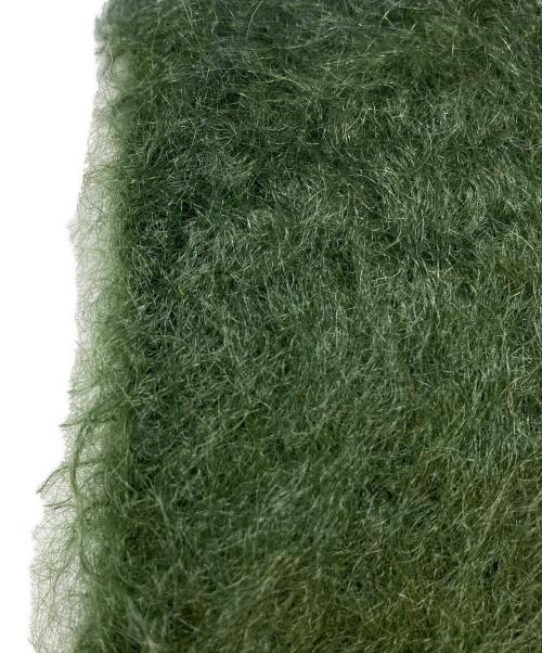 LOEWE（ロエベ）LOEWE (ロエベ) モヘヤ混マフラー オリーブの古着・服飾アイテム