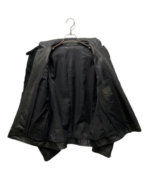 Y's（ワイズ）Y's (ワイズ) 06AW カンガルーレザーシングルライダースジャケット ブラック サイズ:3の古着・服飾アイテム