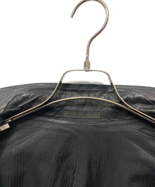 Y's（ワイズ）Y's (ワイズ) 06AW カンガルーレザーシングルライダースジャケット ブラック サイズ:3の古着・服飾アイテム