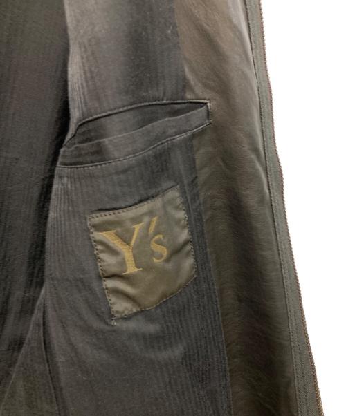 Y's（ワイズ）Y's (ワイズ) 06AW カンガルーレザーシングルライダースジャケット ブラック サイズ:3の古着・服飾アイテム