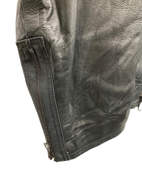 Y's（ワイズ）Y's (ワイズ) 06AW カンガルーレザーシングルライダースジャケット ブラック サイズ:3の古着・服飾アイテム