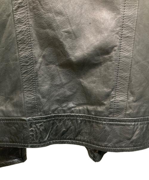 Y's（ワイズ）Y's (ワイズ) 06AW カンガルーレザーシングルライダースジャケット ブラック サイズ:3の古着・服飾アイテム