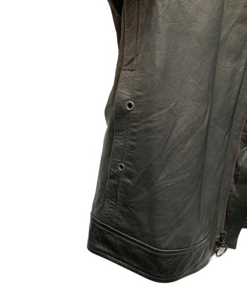 Y's（ワイズ）Y's (ワイズ) 06AW カンガルーレザーシングルライダースジャケット ブラック サイズ:3の古着・服飾アイテム