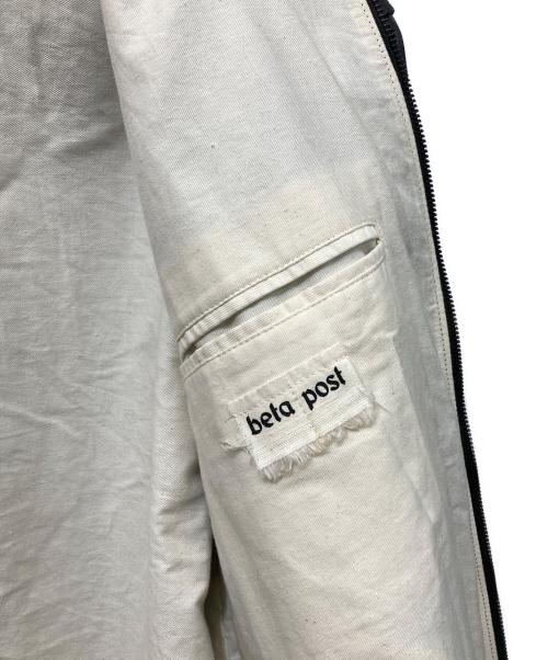 beta post（ベータポスト）beta post (ベータポスト) 襟付シングルレザージャケット ブラック サイズ:SIZE 4の古着・服飾アイテム