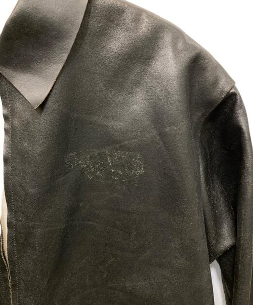 beta post（ベータポスト）beta post (ベータポスト) 襟付シングルレザージャケット ブラック サイズ:SIZE 4の古着・服飾アイテム