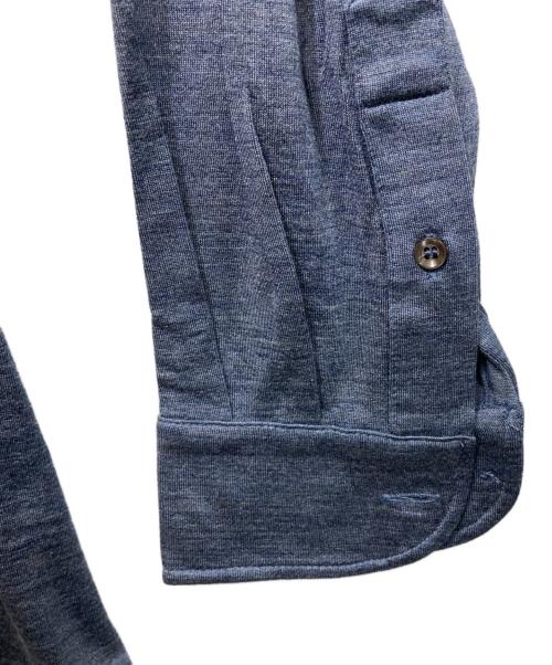 HERMES（エルメス）HERMES (エルメス) シルク混シャツ ネイビー サイズ:36の古着・服飾アイテム