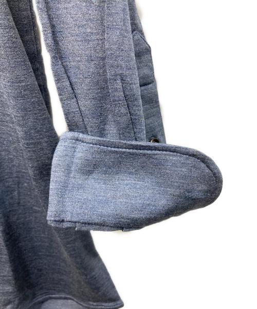 HERMES（エルメス）HERMES (エルメス) シルク混シャツ ネイビー サイズ:36の古着・服飾アイテム