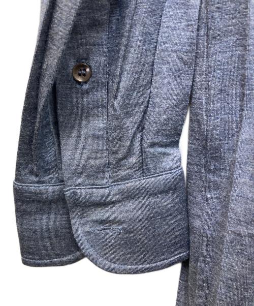 HERMES（エルメス）HERMES (エルメス) シルク混シャツ ネイビー サイズ:36の古着・服飾アイテム