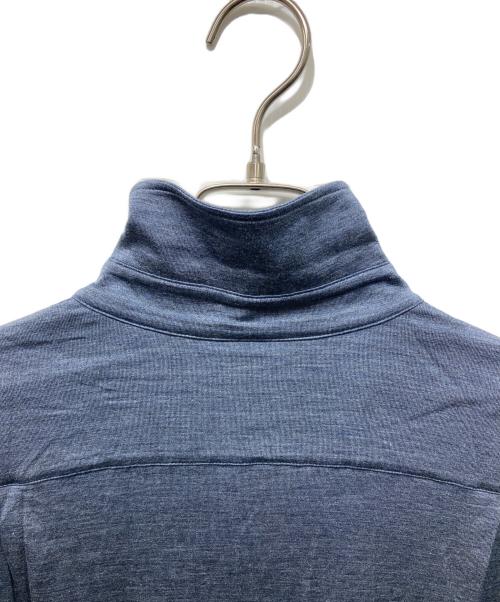 HERMES（エルメス）HERMES (エルメス) シルク混シャツ ネイビー サイズ:36の古着・服飾アイテム