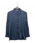HERMES（エルメス）の古着「シルク混シャツ」｜ネイビー