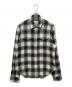 Maison Margiela（メゾンマルジェラ）の古着「オンブレチェックウエスタンシャツ」｜アイボリー×ブラック