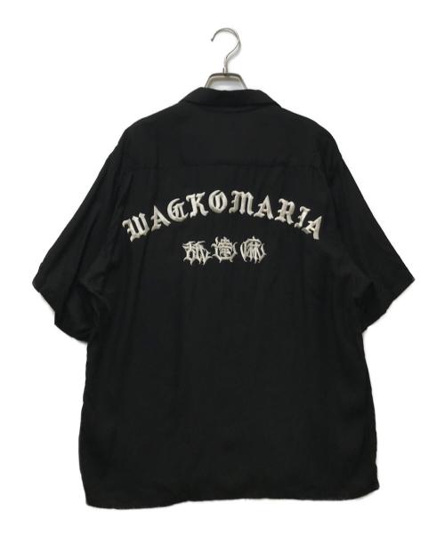 WACKO MARIA（ワコマリア）WACKO MARIA (ワコマリア) HIGH TIMES (ハイ タイムズ) オープンカラーシャツ ブラック サイズ:Mの古着・服飾アイテム
