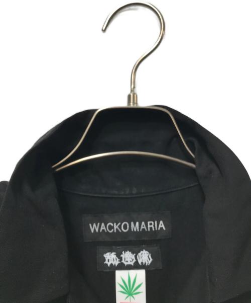 WACKO MARIA（ワコマリア）WACKO MARIA (ワコマリア) HIGH TIMES (ハイ タイムズ) オープンカラーシャツ ブラック サイズ:Mの古着・服飾アイテム