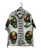 WACKO MARIA×56 tatto studioワコマリア×タトゥースタジオ）の古着「S/S HAWAIIAN SHIRT」｜ホワイト