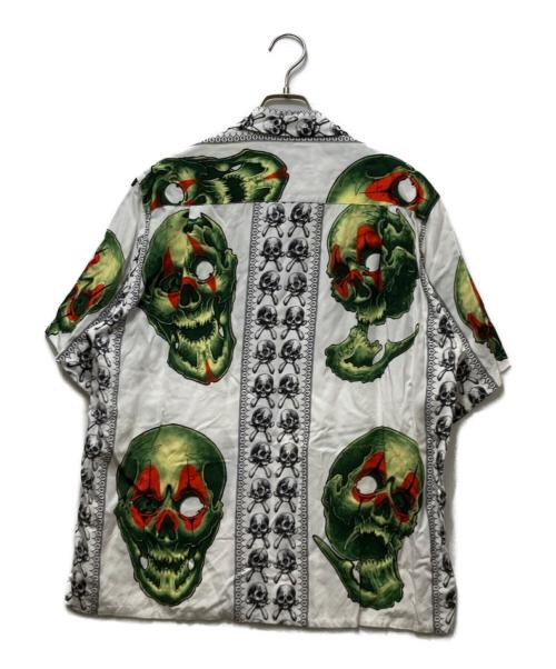 WACKO MARIA（ワコマリア）WACKO MARIA (ワコマリア) 56 TATTO STUDIO (タトゥースタジオ) S/S HAWAIIAN SHIRT ホワイト サイズ:Sの古着・服飾アイテム