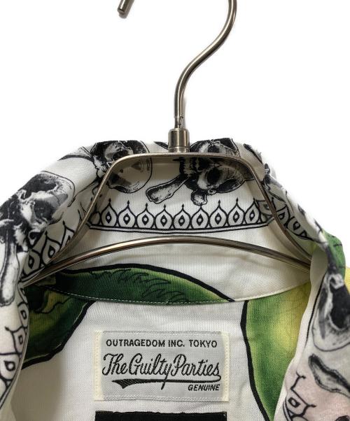 WACKO MARIA（ワコマリア）WACKO MARIA (ワコマリア) 56 TATTO STUDIO (タトゥースタジオ) S/S HAWAIIAN SHIRT ホワイト サイズ:Sの古着・服飾アイテム
