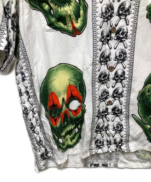 WACKO MARIA（ワコマリア）WACKO MARIA (ワコマリア) 56 TATTO STUDIO (タトゥースタジオ) S/S HAWAIIAN SHIRT ホワイト サイズ:Sの古着・服飾アイテム