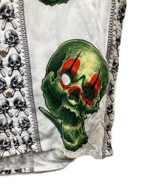 WACKO MARIA（ワコマリア）WACKO MARIA (ワコマリア) 56 TATTO STUDIO (タトゥースタジオ) S/S HAWAIIAN SHIRT ホワイト サイズ:Sの古着・服飾アイテム