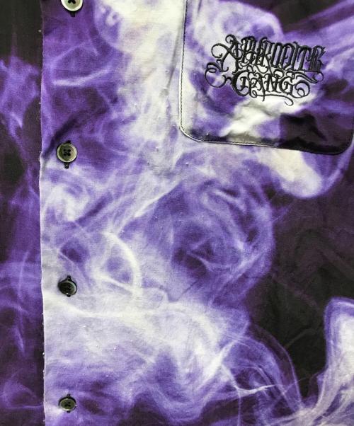 BUDSPOOL（バッズプール）BUDSPOOL (バッズプール) SMOKE PATTERN HAWAIIAN SHIRT パープル サイズ:Mの古着・服飾アイテム