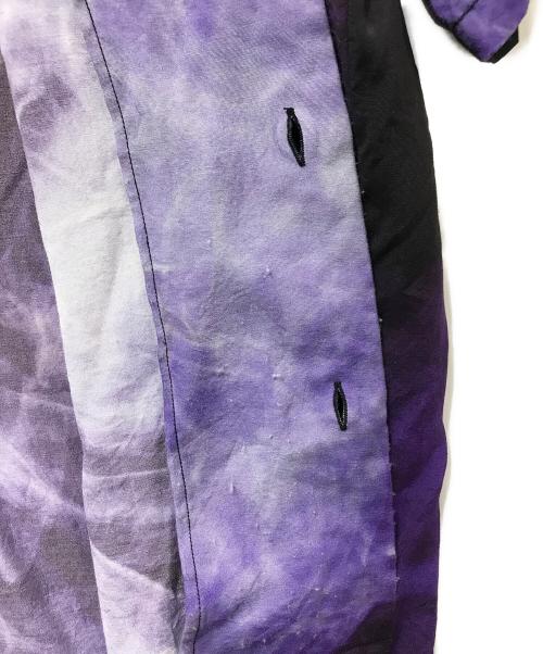 BUDSPOOL（バッズプール）BUDSPOOL (バッズプール) SMOKE PATTERN HAWAIIAN SHIRT パープル サイズ:Mの古着・服飾アイテム