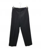 COMME des GARCONS HOMMEコムデギャルソン オム）の古着「メルトンスラックス」｜ブラック