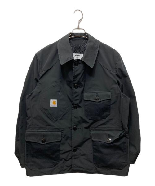 eYe COMME des GARCONS JUNYAWATANABE MAN（アイ コム デ ギャルソン ジュンヤ ワタナベ マン）eYe COMME des GARCONS JUNYAWATANABE MAN CARHARTT WIP (カーハート ワークインプログレス) ダブルネームジャケット ブラック サイズ:Ⅿの古着・服飾アイテム