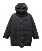 BOTTEGA VENETAボッテガベネタ）の古着「パテッドフーデッドダウンジャケット」｜ブラック