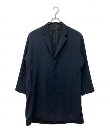 LAD MUSICIAN（ラッドミュージシャン）の古着「POLYESTER TWILL LONG JACKET」｜ネイビー