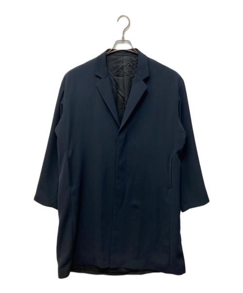 LAD MUSICIAN（ラッドミュージシャン）LAD MUSICIAN (ラッドミュージシャン) POLYESTER TWILL LONG JACKET ネイビー サイズ:44の古着・服飾アイテム