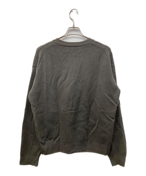 AURALEE（オーラリー）AURALEE (オーラリー) FRENCH MERINO STONE WASHED KNIT P/O グレー サイズ:4の古着・服飾アイテム