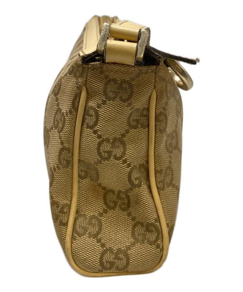 GUCCI（グッチ）GUCCI (グッチ) ハンドポーチ ベージュの古着・服飾アイテム