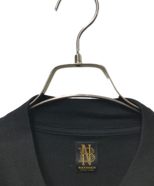 BATONER（バトナ―）BATONER (バトナ―) L'ECHOPPE (レショップ) 別注Wool Mock Tee ブラック サイズ:Lの古着・服飾アイテム