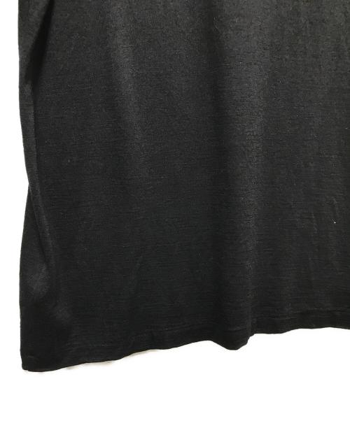 BATONER（バトナ―）BATONER (バトナ―) L'ECHOPPE (レショップ) 別注Wool Mock Tee ブラック サイズ:Lの古着・服飾アイテム