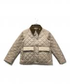 Barbourバブアー）の古着「COALVILLE キルティングショートジャケット」｜ベージュ