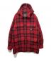 WOOLRICH（ウールリッチ）の古着「チェッククルーザーフーデッドジャケット」｜レッド×ブラック