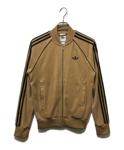 adidas（アディダス）adidas (アディダス) SST アディカラー ベロア トラックトップ ベージュ サイズ:S 未使用品の古着・服飾アイテム