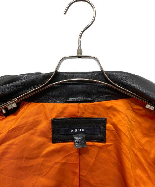Ksubi（スビ）Ksubi (スビ) ラムレザー ダブルライダースジャケット ブラック サイズ:Sの古着・服飾アイテム
