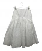 MONOHAモノハ）の古着「フレアスカート」｜ホワイト
