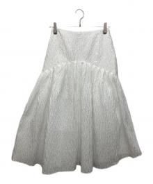 MONOHA（モノハ）の古着「フレアスカート」｜ホワイト