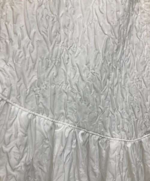 MONOHA（モノハ）MONOHA (モノハ) フレアスカート ホワイト サイズ:１ 未使用品の古着・服飾アイテム