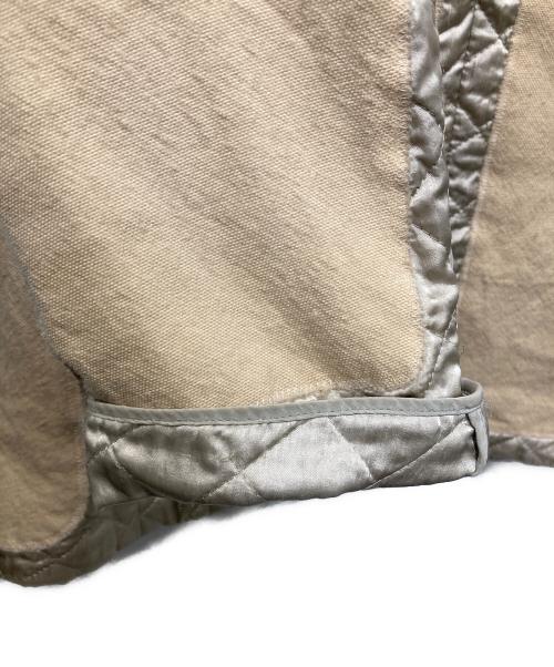 ISSEY MIYAKE（イッセイミヤケ）ISSEY MIYAKE (イッセイミヤケ) 異素材ドッキングテーラードジャケット ベージュ サイズ:Mの古着・服飾アイテム