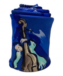 HERMES（エルメス）の古着「CONCERTO 協奏曲 カレ90シルクスカーフ」｜ネイビー