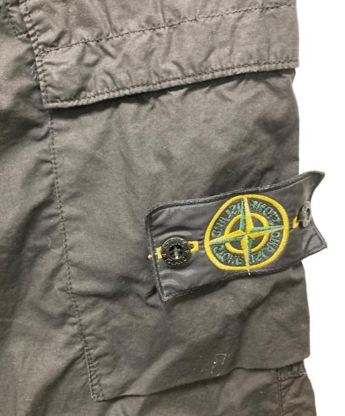 STONE ISLAND（ストーンアイランド）STONE ISLAND (ストーンアイランド) ガーメントダイストレッチコットンカーゴパンツ ブラック サイズ:SIZE 32の古着・服飾アイテム