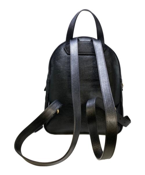 IL BISONTE（イル ビゾンテ）IL BISONTE (イル ビゾンテ) レザーバックパック ブラックの古着・服飾アイテム